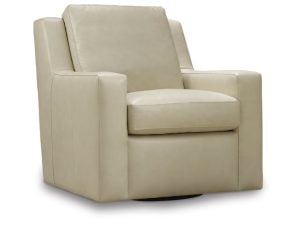Bradington Young White Leather Recliner Chair
