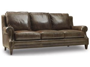 Bradington Young Large Dark Leather Sofa
