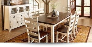 Canadel farmhouse style dining room set