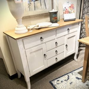 #JTNC-01-BS Buffet cabinet, solid oak, finish as shown, Amish built by MAVIN