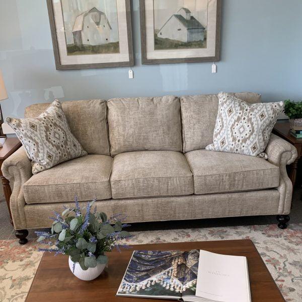 Light grey fabric sofa