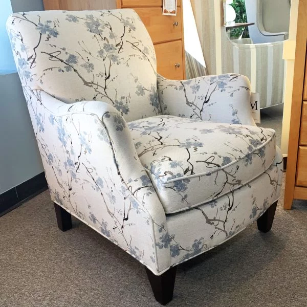 floral armchair