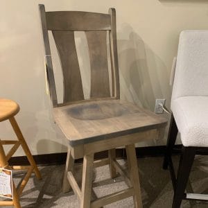#3701 Swivel Stool, solid Maple, Amish built by HorseShoe Bend Chair