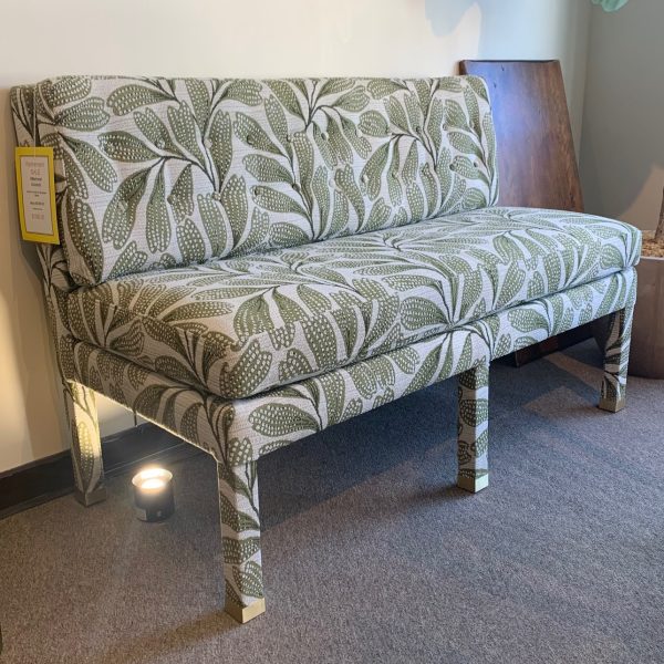#R23913-0167 52" Settee, decorator fabric, quality built by Uttermost
