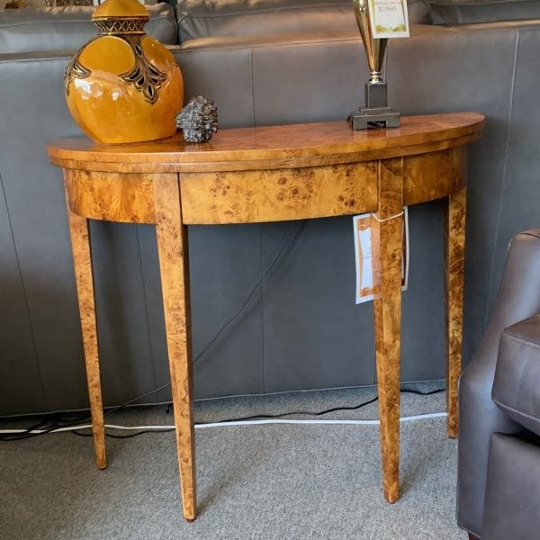 ##1533-442  36" Demi-lune console table, from Butler Specialty