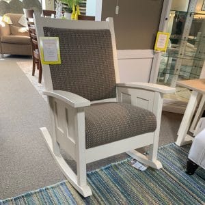#555 Rocking Chair, solid oak, painted, Amish built by Elm Crest