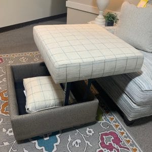 #F9001-01 Storage Ottoman, made in America by Craftmaster