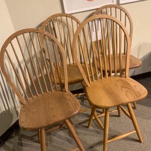 #2460 Swivel Counter Stool, solid oak, Amish built by Zimmerman