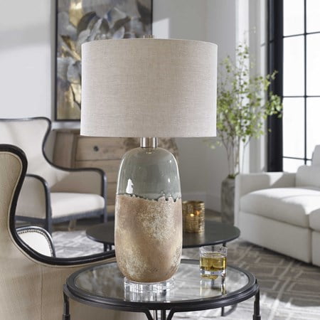 Uttermost marble style table lamp