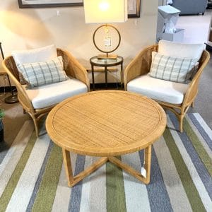 #5698404 3-piece chair & table set, Rattan by Butler Specialty